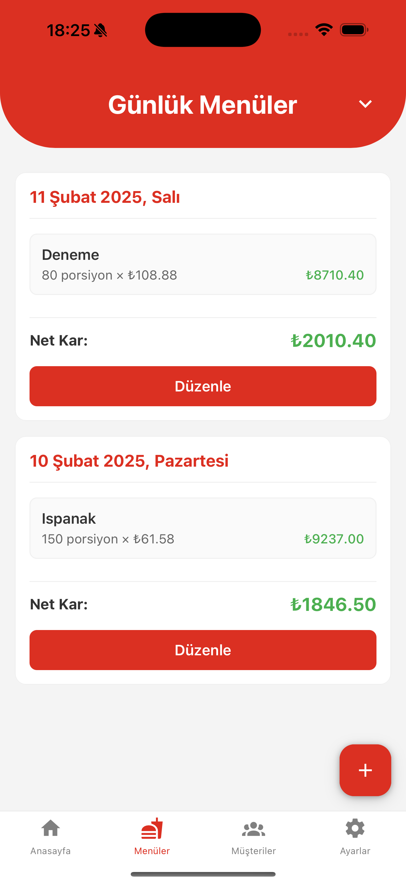 Yıldırım Yemek Mobile App - Screenshot