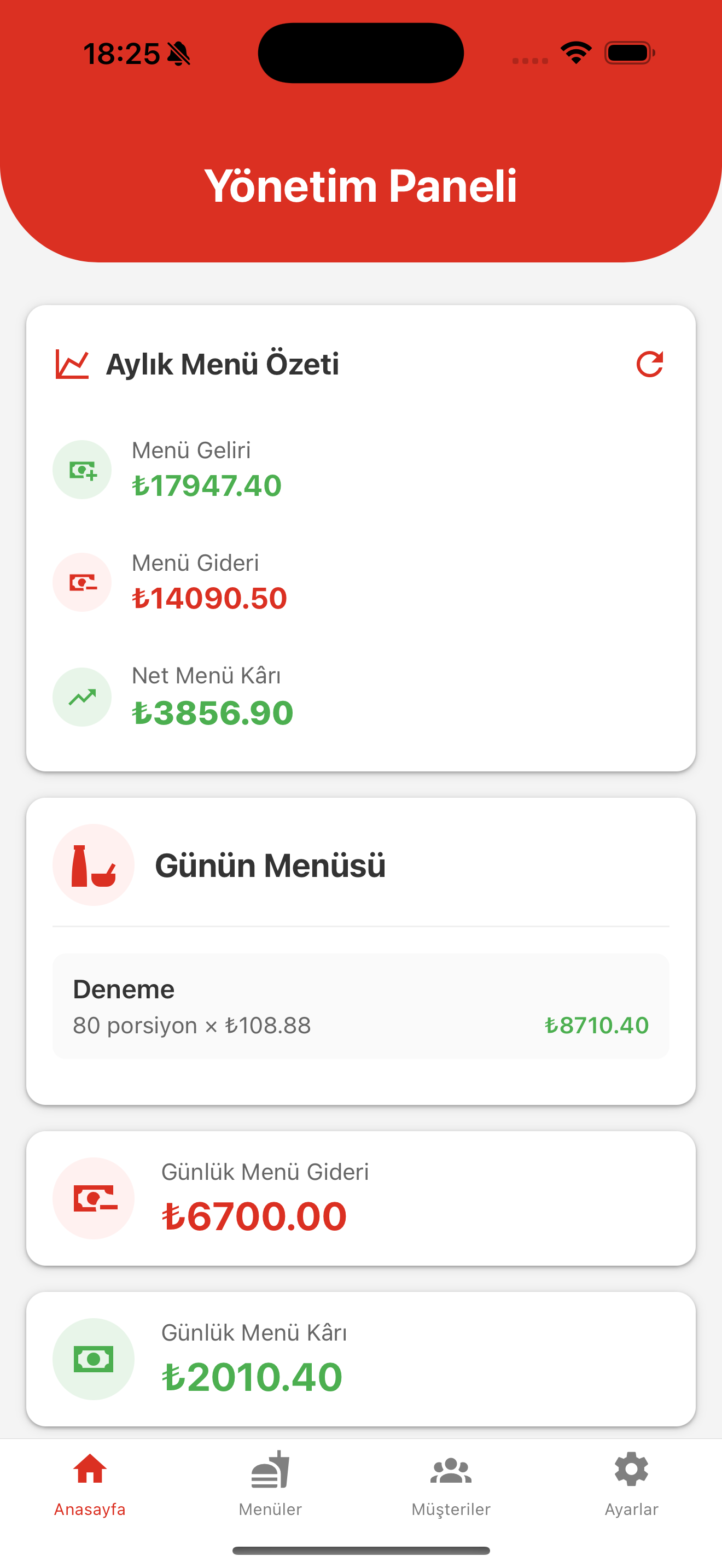 Yıldırım Yemek Mobile App - Screenshot